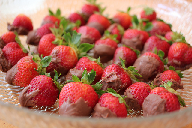 Wine pairing with chocolate covered strawberries