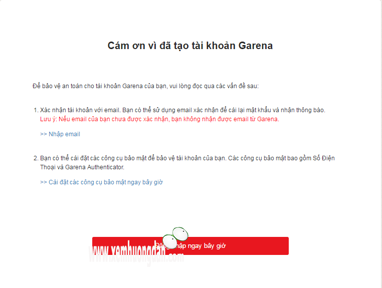 Hướng dẫn đăng kí nick garena Huong dan dang ki nick garena