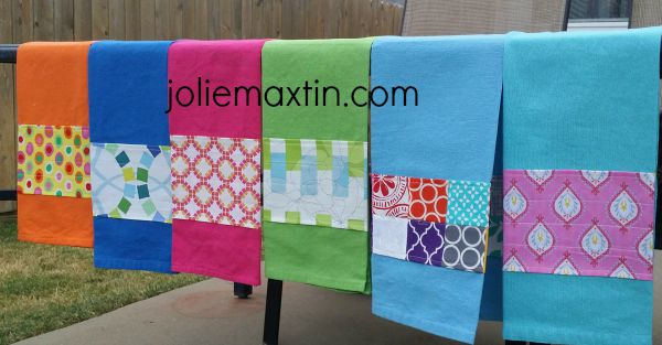 tea towels embellished tea towels