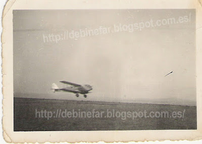 Avioneta en San Quilez Binefar en los años 30-40