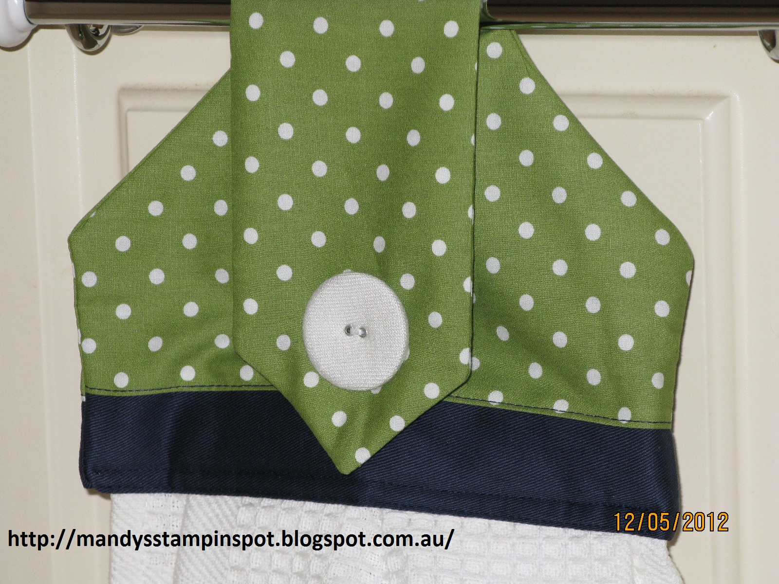Mandy's Stampin Spot Sewing Hanging Hand Towel