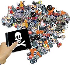 Pirataria virtual aumenta no Brasil