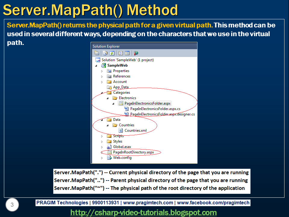 Sql server, and c video tutorial Part 19 Server.MapPath