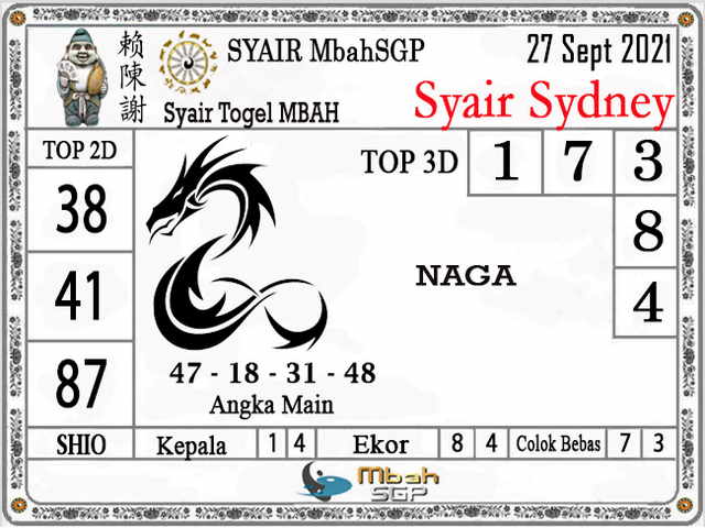 PREDIKSI SYDNEY COJEEL