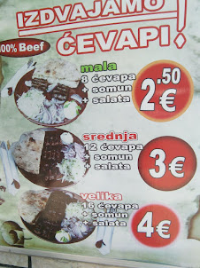 "CEVAPI" the traditional food in the Balkans.