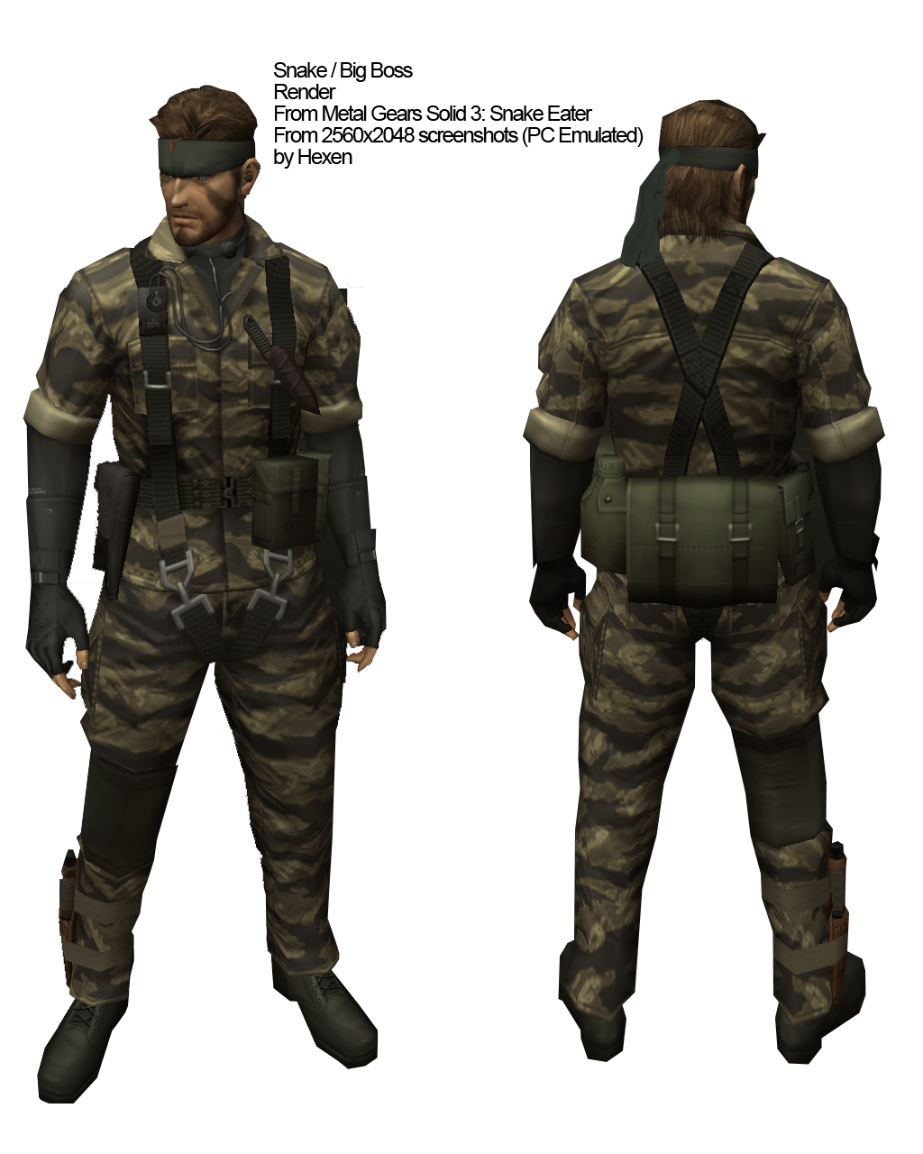 Metal Gear Solid Snake Eater Costume - Snake Poin
