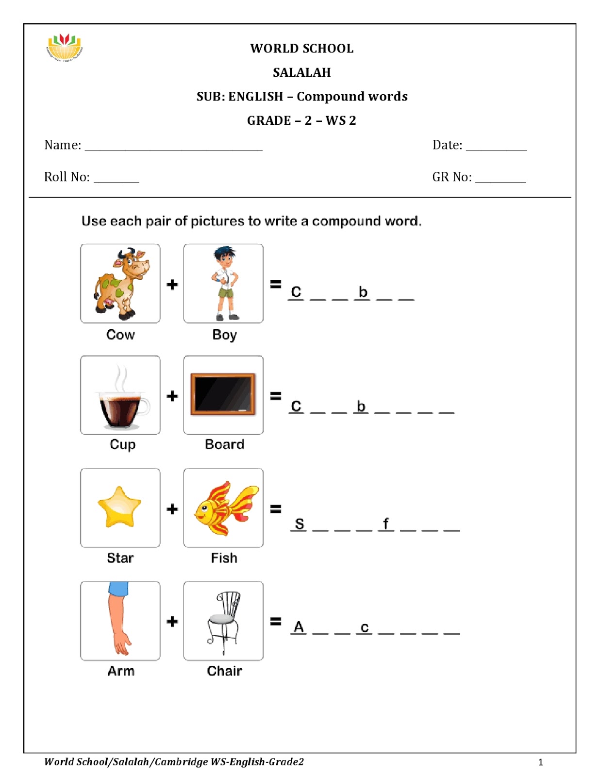 birla-world-school-oman-homework-for-grade-2-as-on-30-09-2018