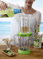 Margaritaville Bahamas No-Brainer Mixer, measure ingredients and release straight into the blending jar