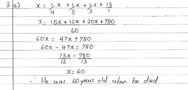 FORM FOUR MATHEMATICS QUESTIONS AND ANSWERS
