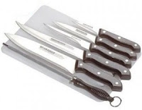 Kitchen Knife with Board and Sharpener Set of 7