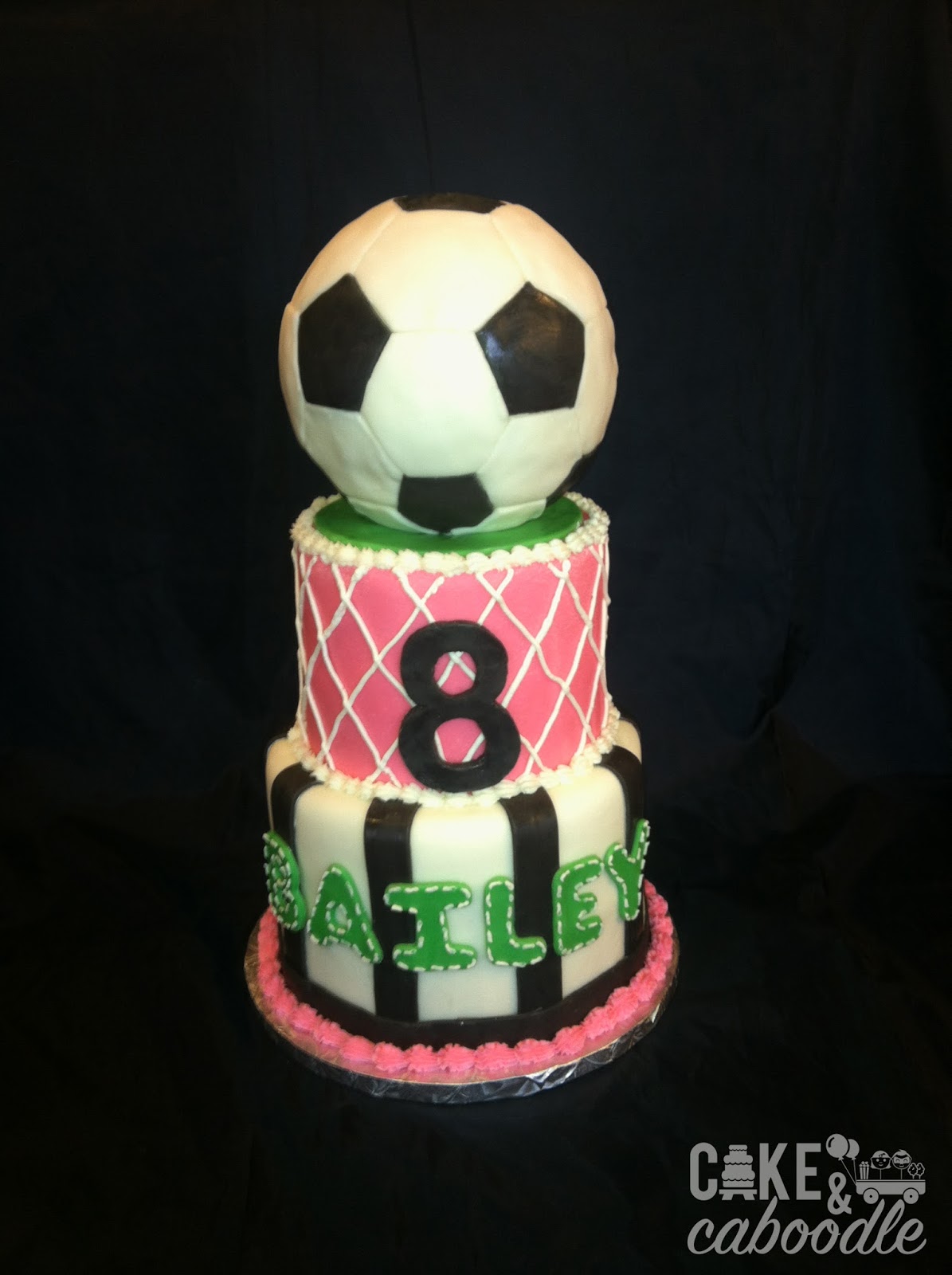Soccer Cake (Girl) Cake and Caboodle