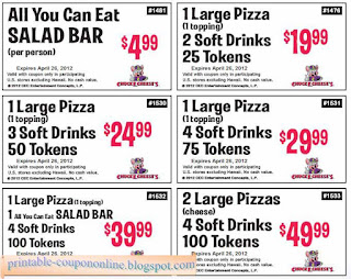 Free Printable Chuck E Cheese Coupons Free Printable Chuck E Cheese Coupons