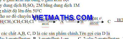 dap an va de thi thu mon hoa chuyen le quy don quang tri 2012