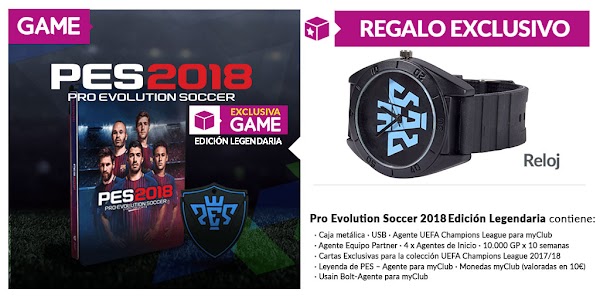 PES 2018, edición exclusiva y regalo en GAME PES 2018, edición exclusiva y regalo en GAME