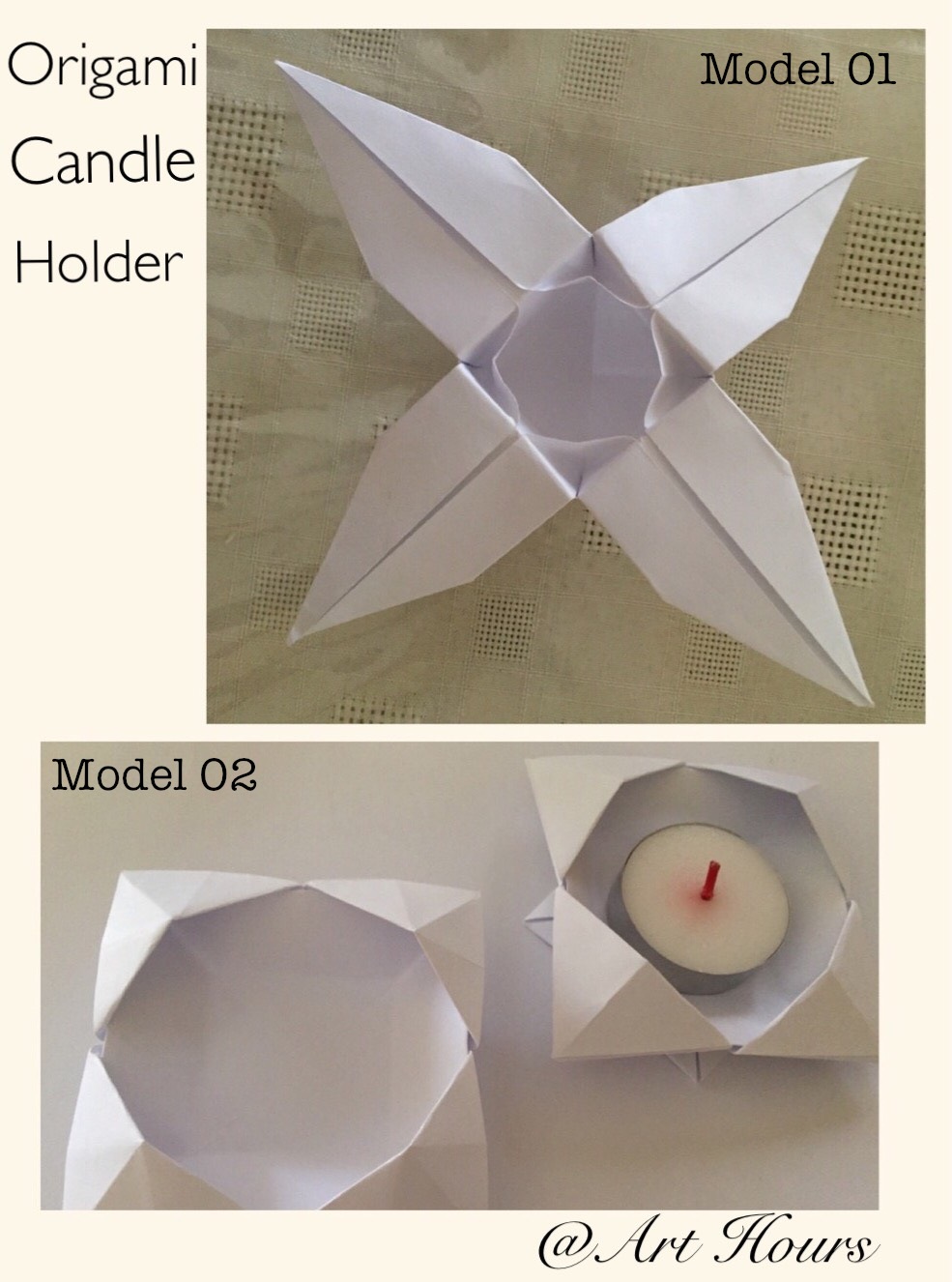 ArchGuide Origami Candle Holder