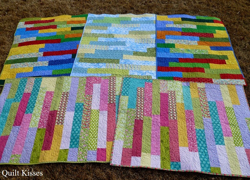 Quilt Kisses Chunky Race Quilts Finished