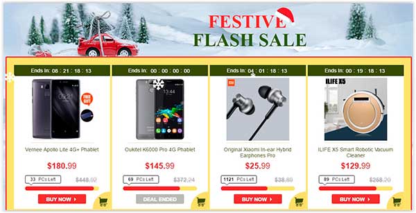 Descontos de Natal no Site Chinês Gearbest Flash Descontos de Natal no Site Chinês Gearbest Flash