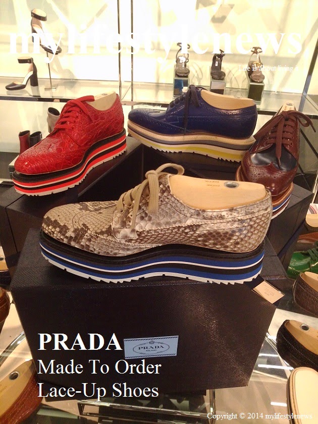 mylifestylenews: PRADA @ Made To Order Lace-Up Shoes