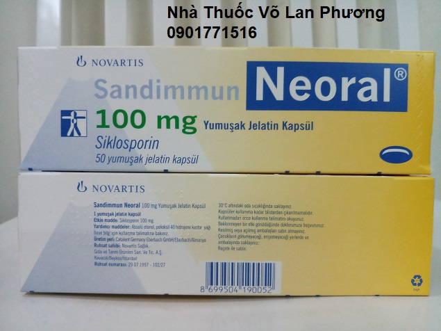 Thuốc neoral là gì? Công dụng thuốc neoral 100mg Sandimmun