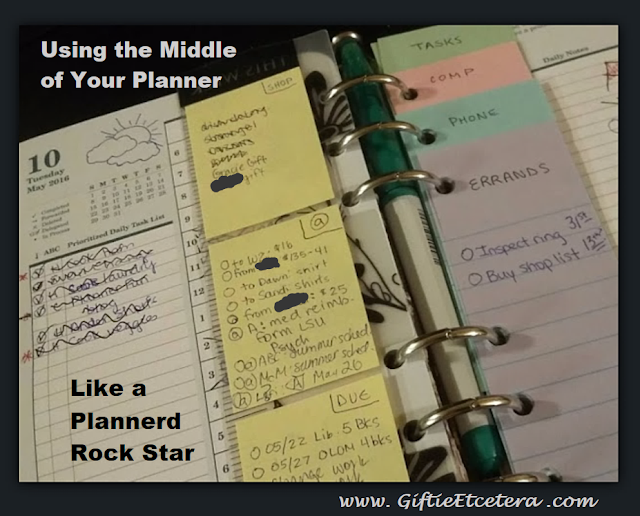 middle, planner, planner spread, task lists, to do lists, context lists
