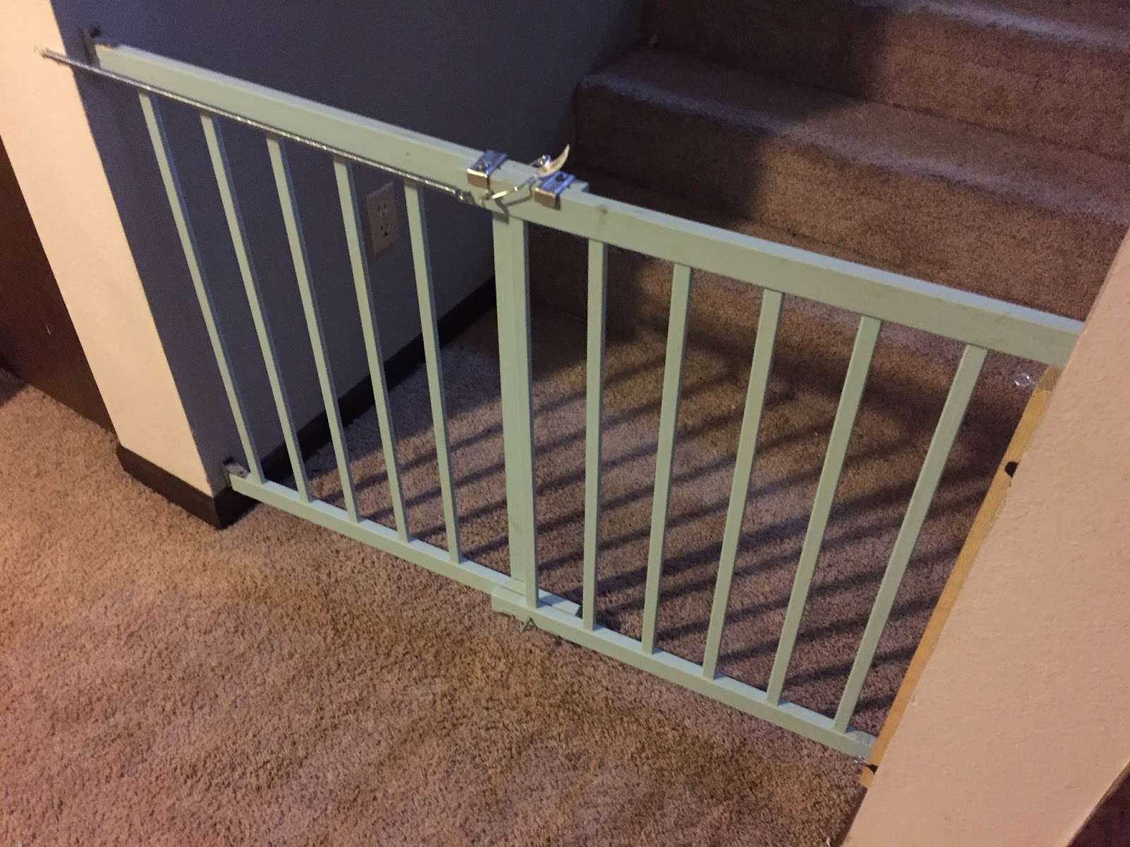 DIY SelfClosing Dog Gate The Dabbling Crafter