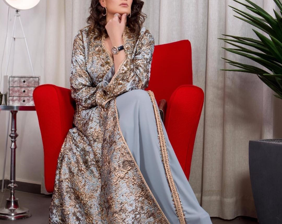 Caftan Brocard Tissu Caftan 2018 Modele Caftan Brocard 2019