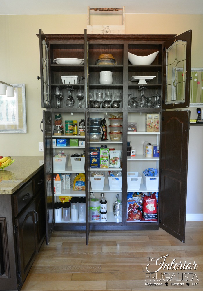 China Cabinet To Kitchen Island And Pantry Interior Frugalista China Cabinet To Kitchen Island, Armoire Kitchen Pantry