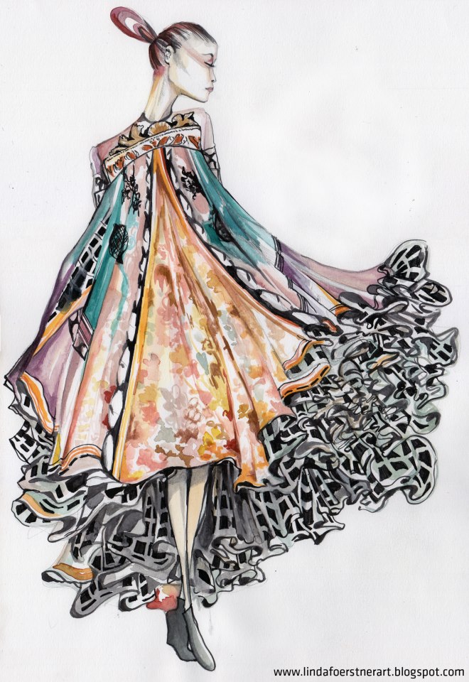 Jennifer Hope Clothing: Mary Katrantzou's illustration competition