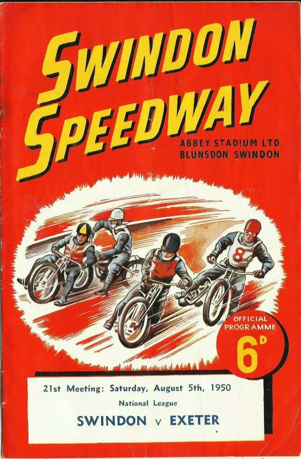 Speedway Archive 1950 Timeline August