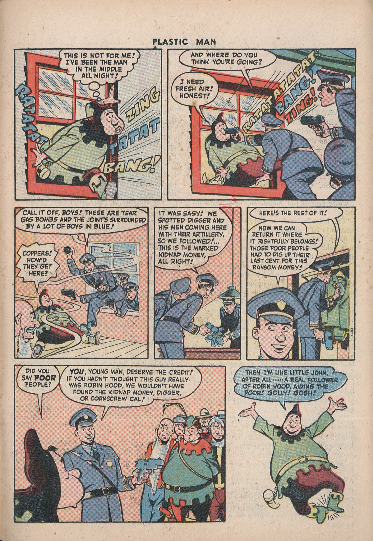 Read online Plastic Man (1943) comic -  Issue #5 - 33