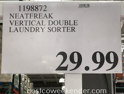 Deal for the NeatFreak Rolling Vertical Laundry Sorter at Costco