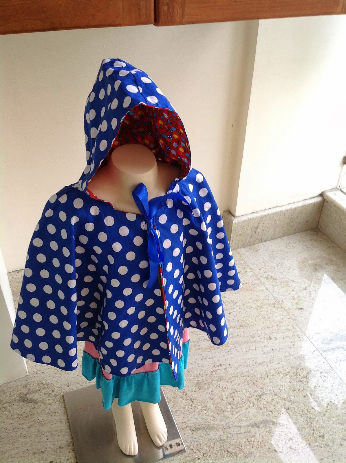 Sewing Patterns for Girls Dresses and Skirts Cape with Hood Sewing