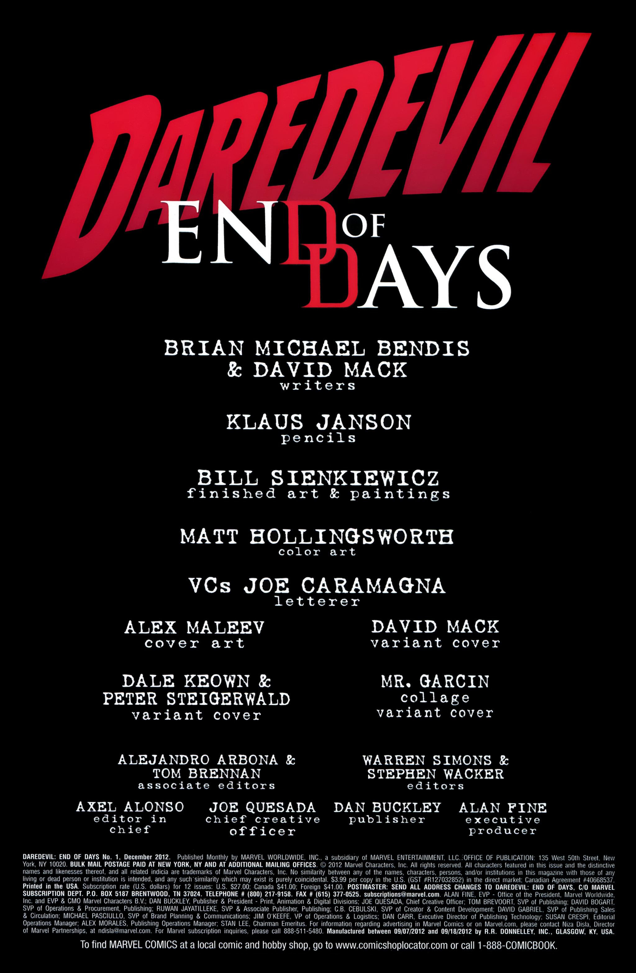 Read online Daredevil: End of Days comic -  Issue #1 - 5