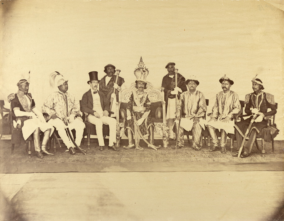 King of Nepal Maharaj Dhiraj Surendra Bikram Sah and other Members of a