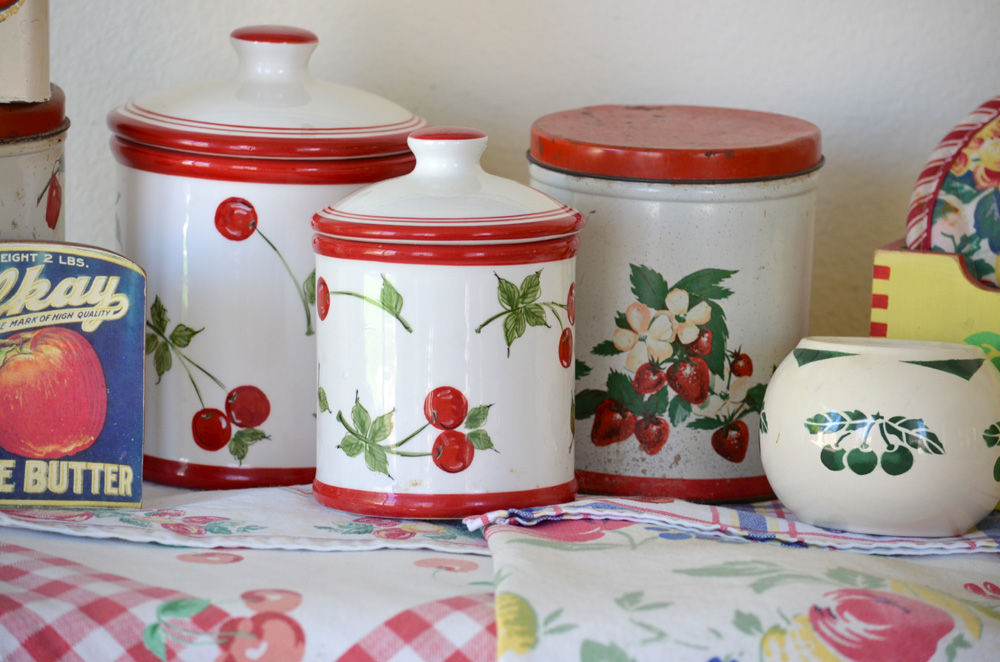 The Copycat Collector Collection 208 Fruit Themed Kitchen Stuff Cherry Themed Ceramic Canisters Are From Target