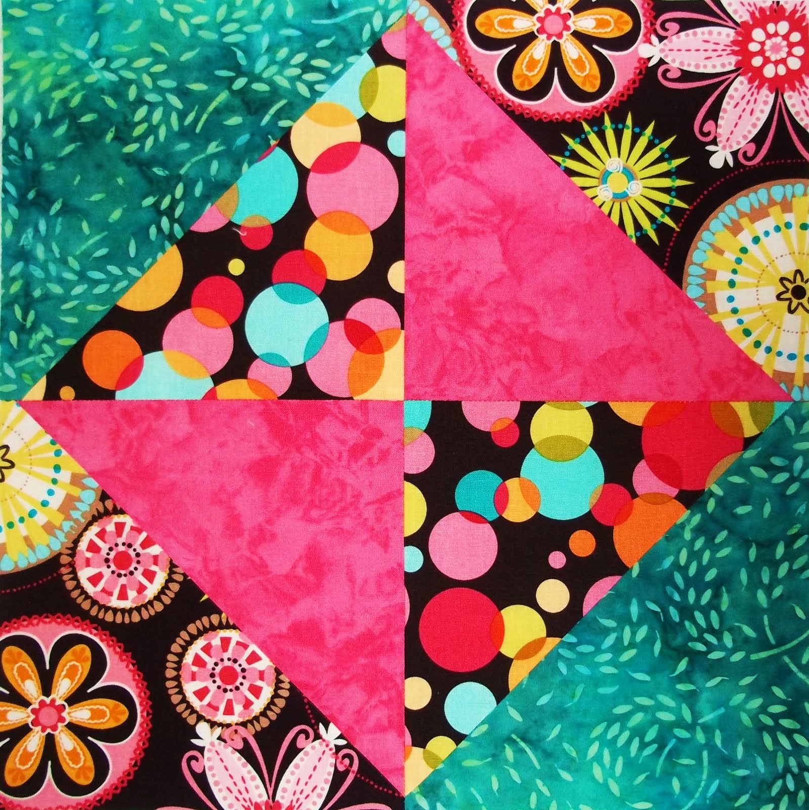 ChockABlock Quilt Blocks Broken Dishes