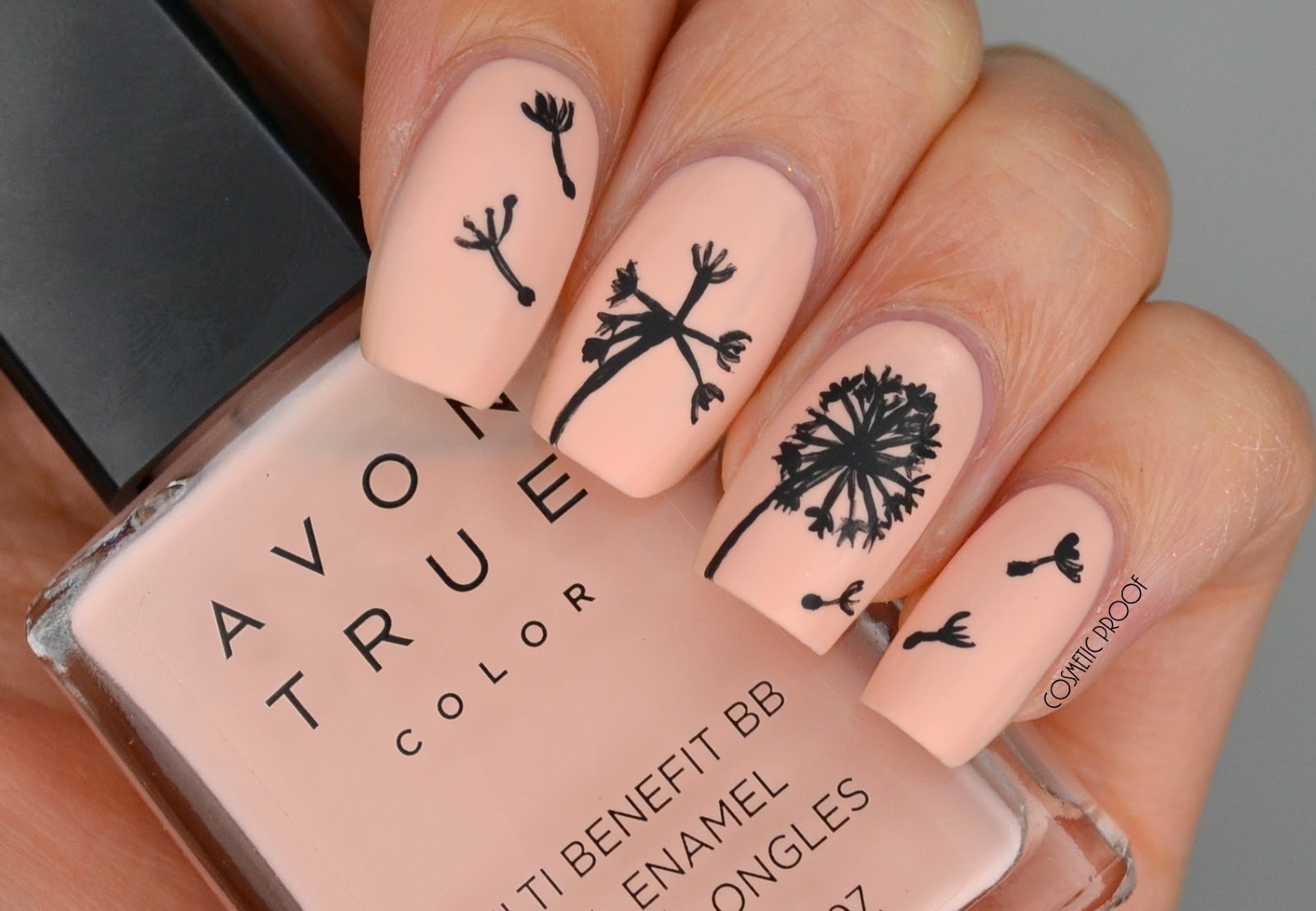 6. Dandelion Gel Nail Design with Stamping - wide 10