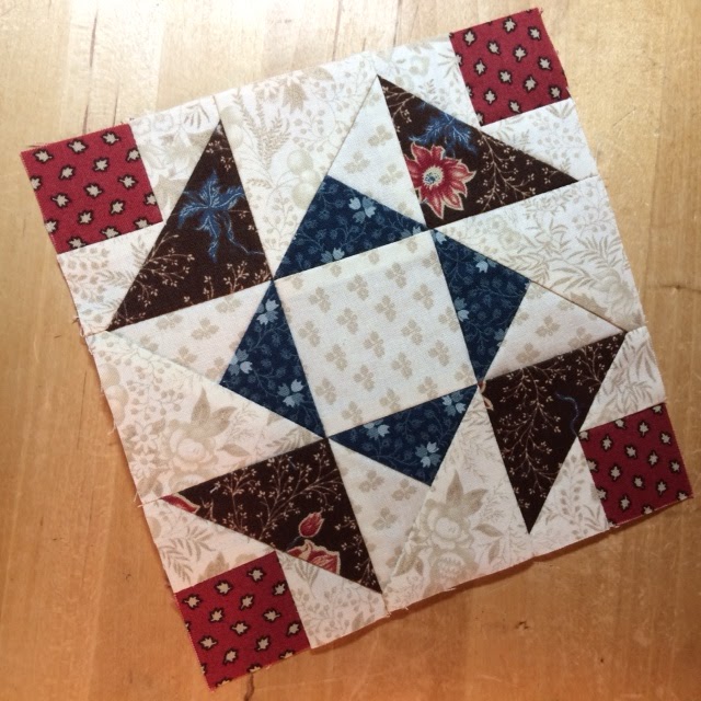 Betsy's Best .....quilts and more: Moda Block Heads Block 2 Aunt Dinah