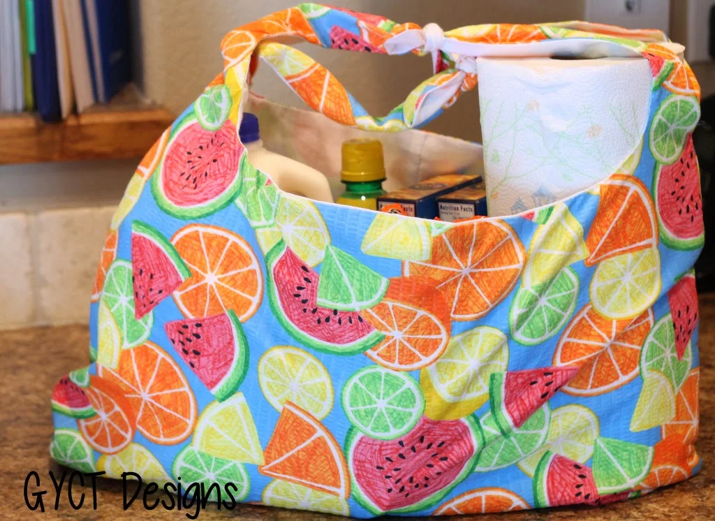 Reusable Shopping Bag Pattern for sewing