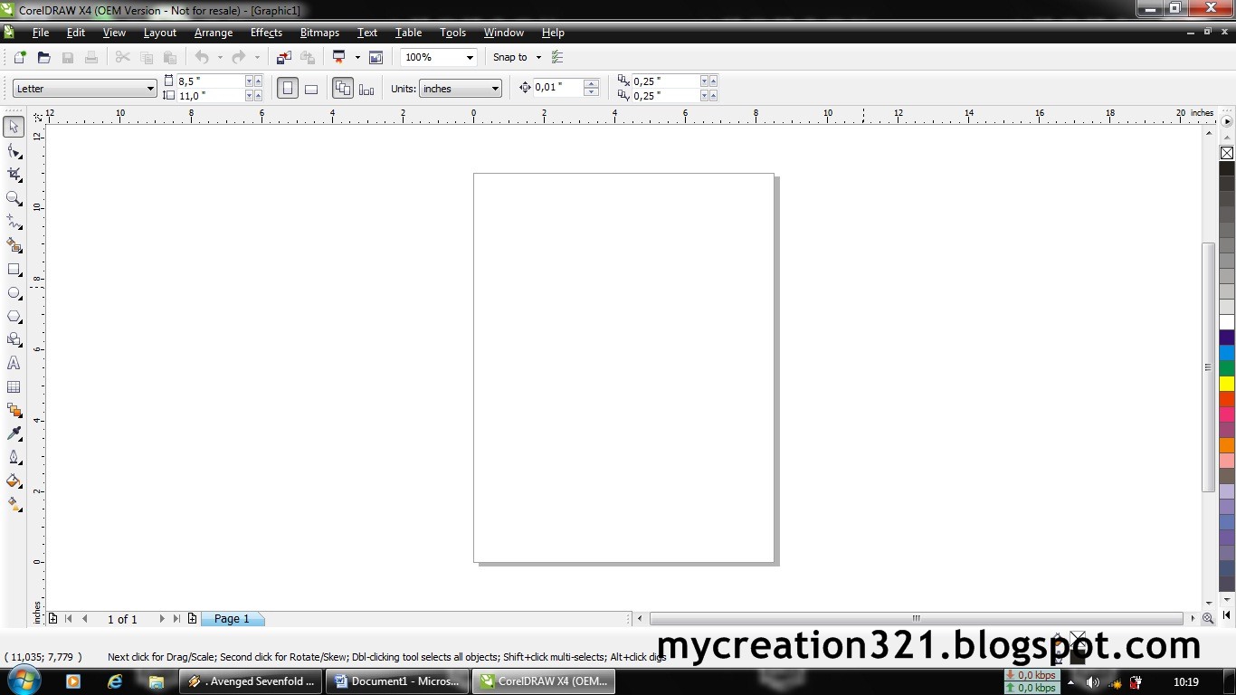Coreldraw рабочая среда