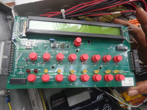 Replacement of two microswitch, namely: accept and reset switches. Replacement of two microswitch, namely: accept and reset switches.