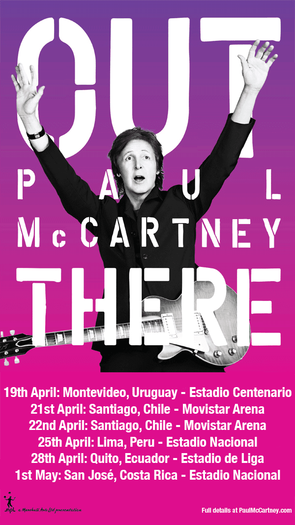 GIRA DEFINITIVA DE PAUL MCCARTNEY EN LATINOAMERICA