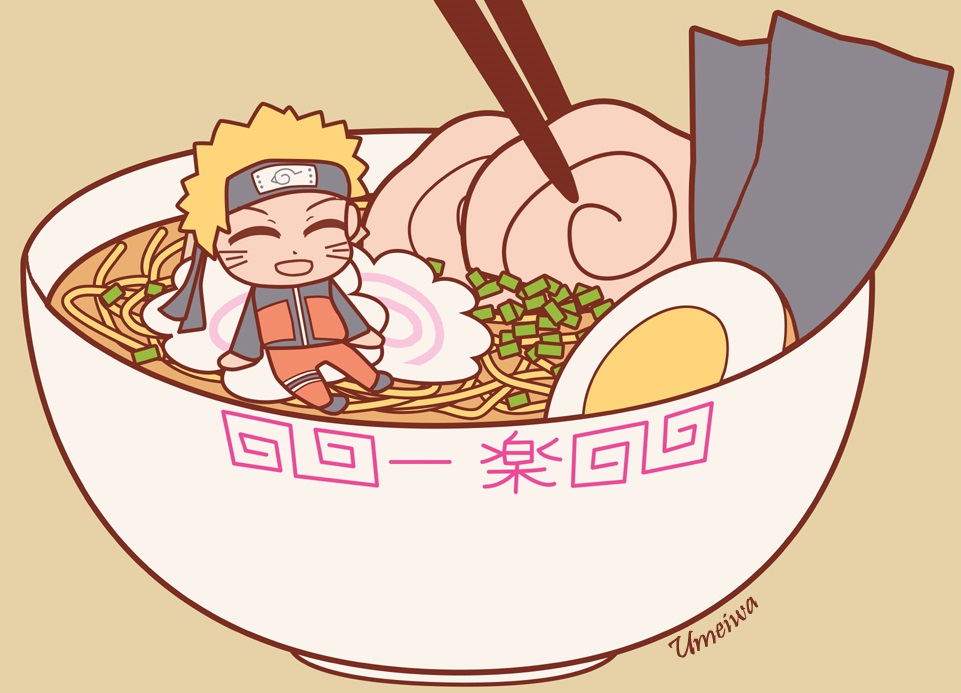 Chibi Naruto Eating Ramen.