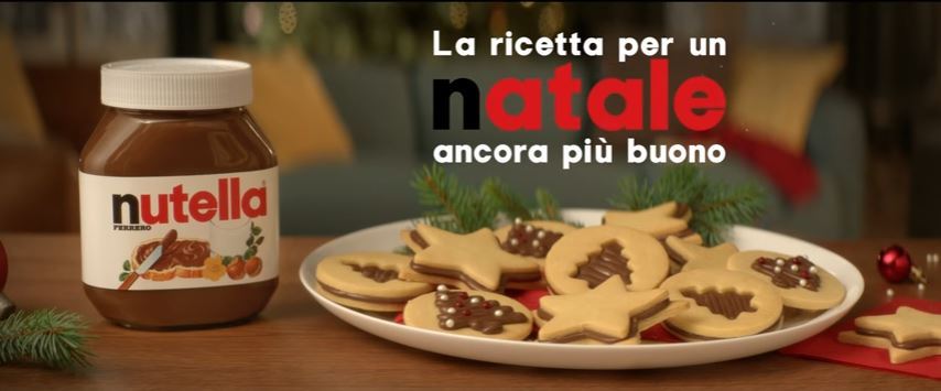 Pubblicità Nutella vivi la magia del Natale con Foto - Testimonial Spot Pubblicitario 2016
