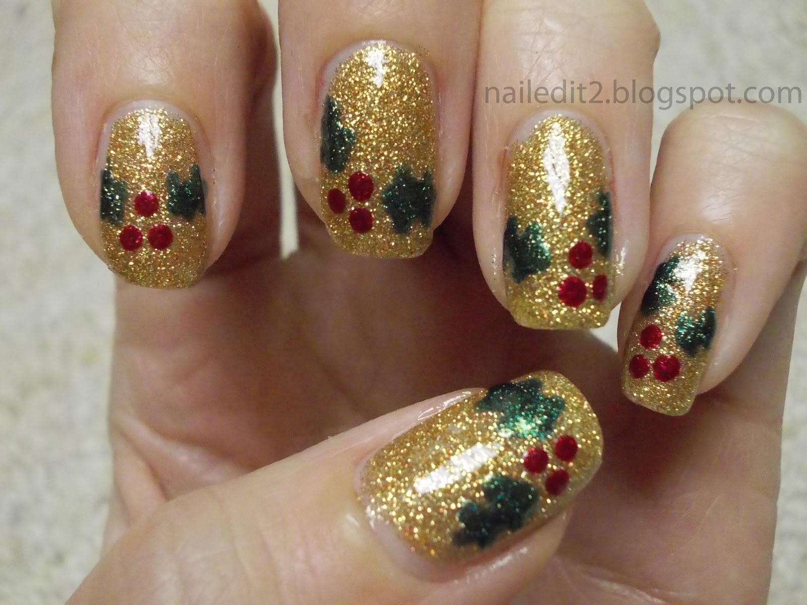 Never Gonna Give You Up Holly nails