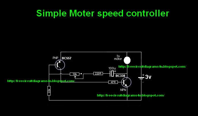 FREE CIRCUIT DIAGRAMS 4U: Simple moter speed Cntroller circuit Diagram
