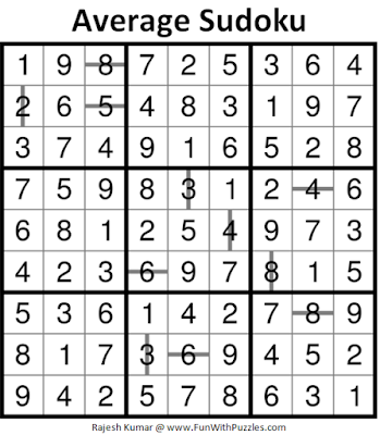 Average Sudoku (Fun With Sudoku #178) Answer
