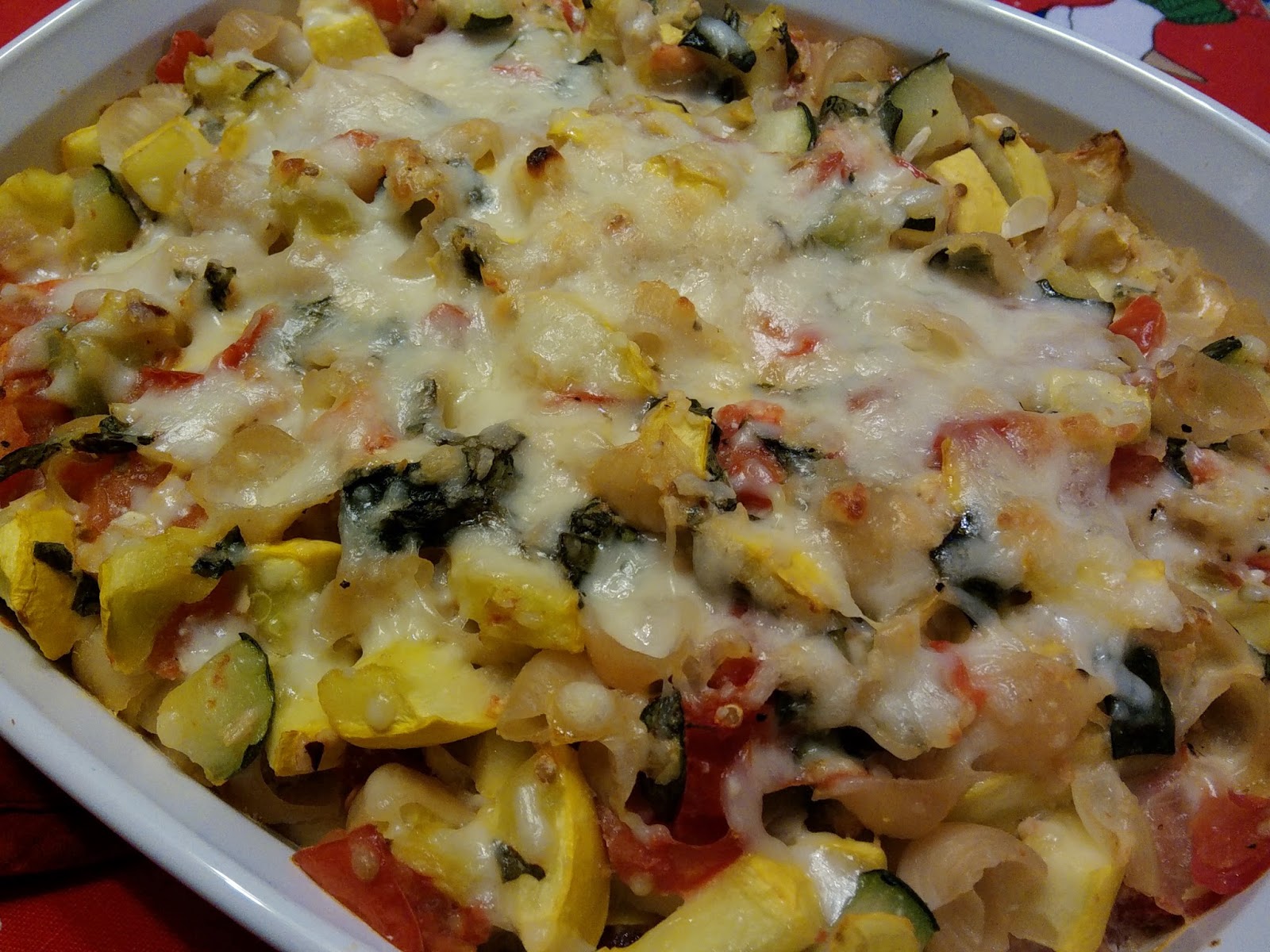 Old Farmhouse Cooking Baked Ziti and Veggies