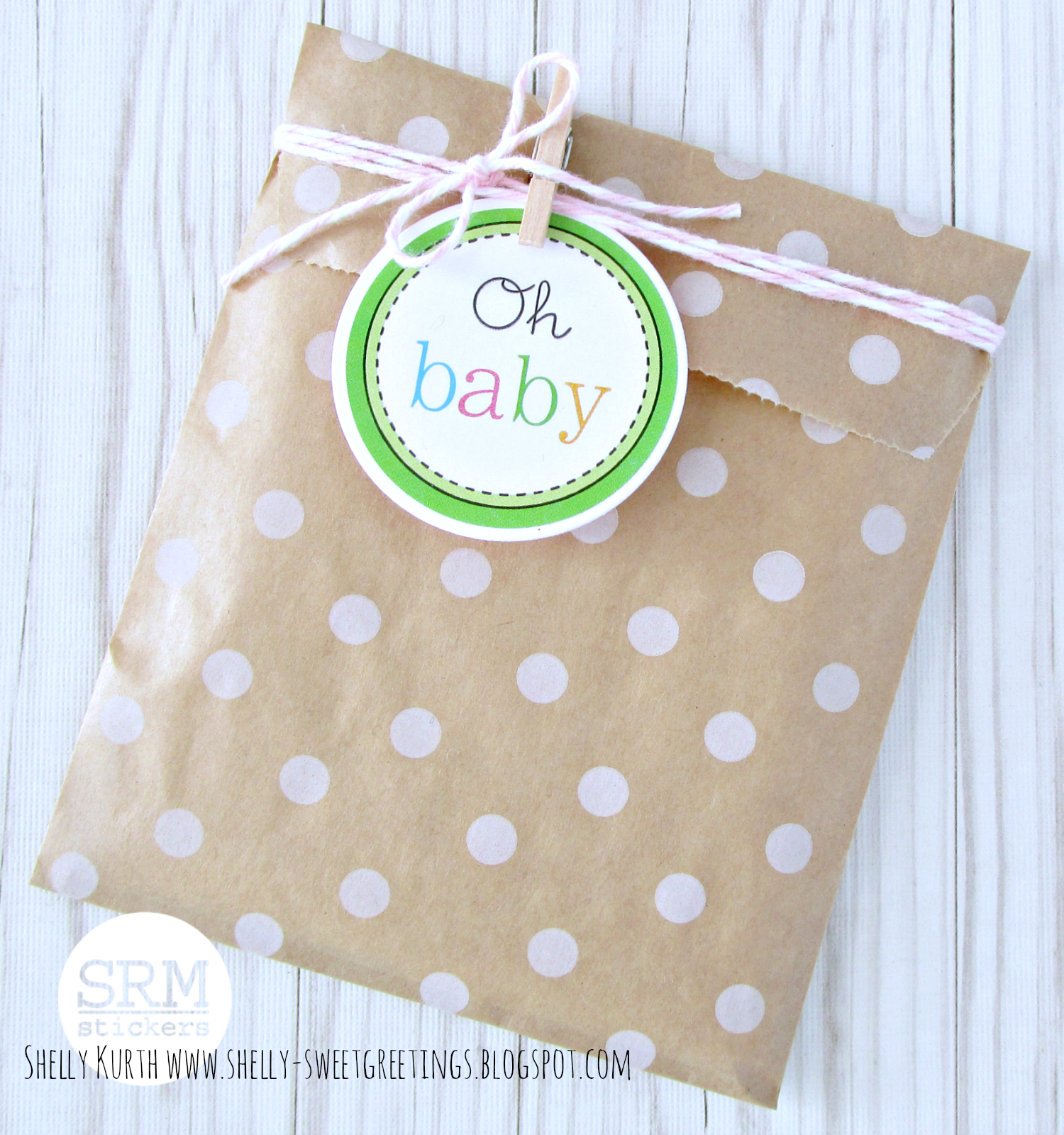 SRM Stickers: Oh Baby Gift Bags by Shelly