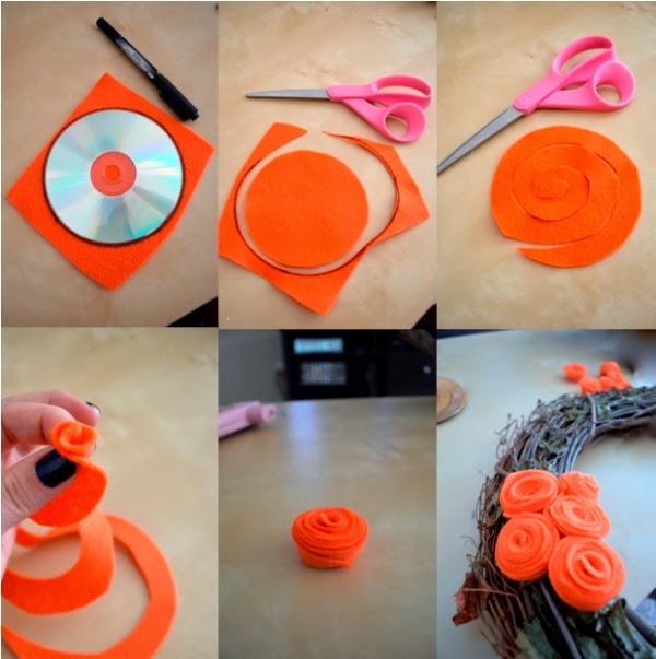 DIY FELT ROSE